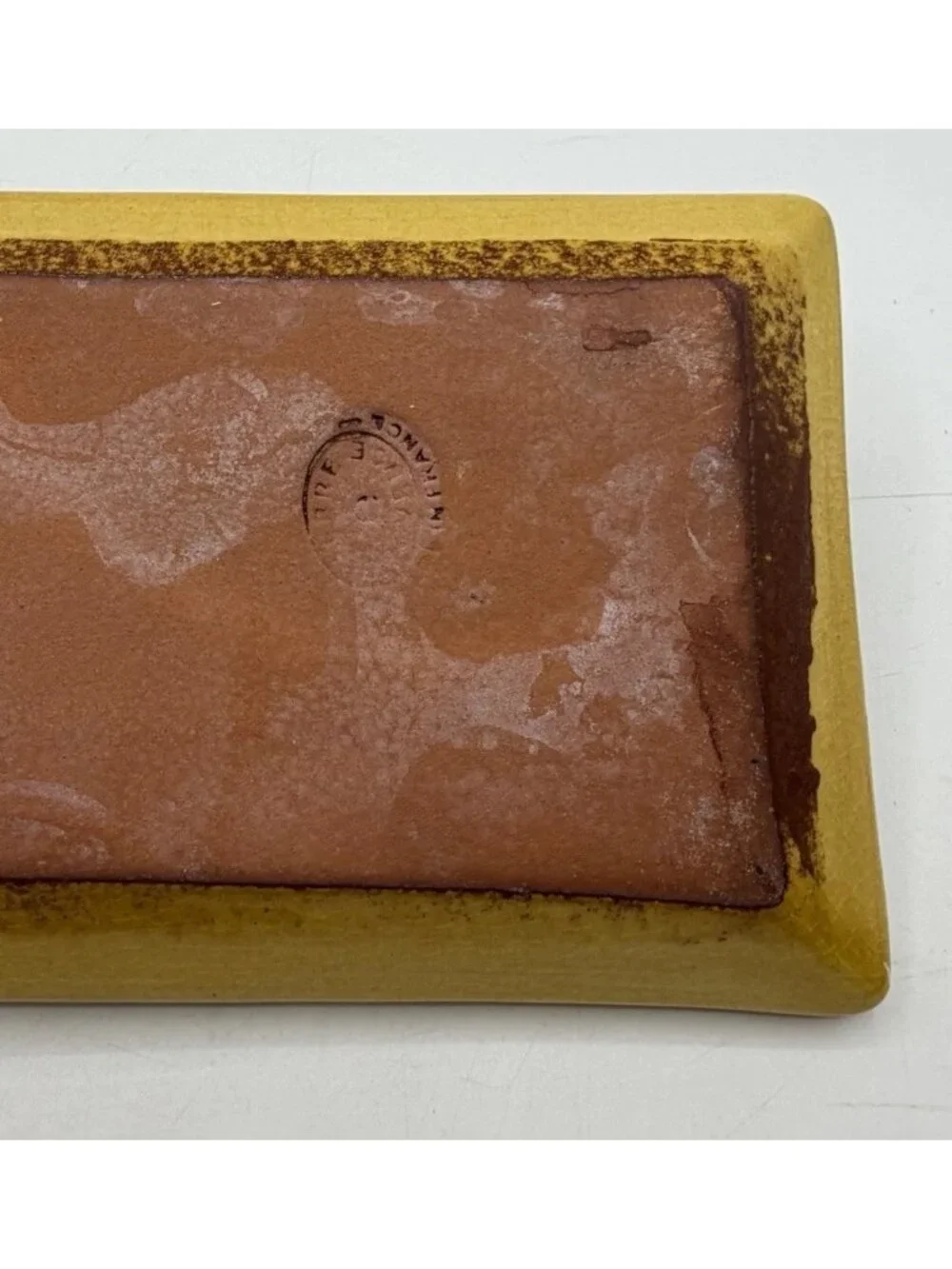 Vintage Terracotta Tray French Country Terre e Provence Made in France 8 Inch
